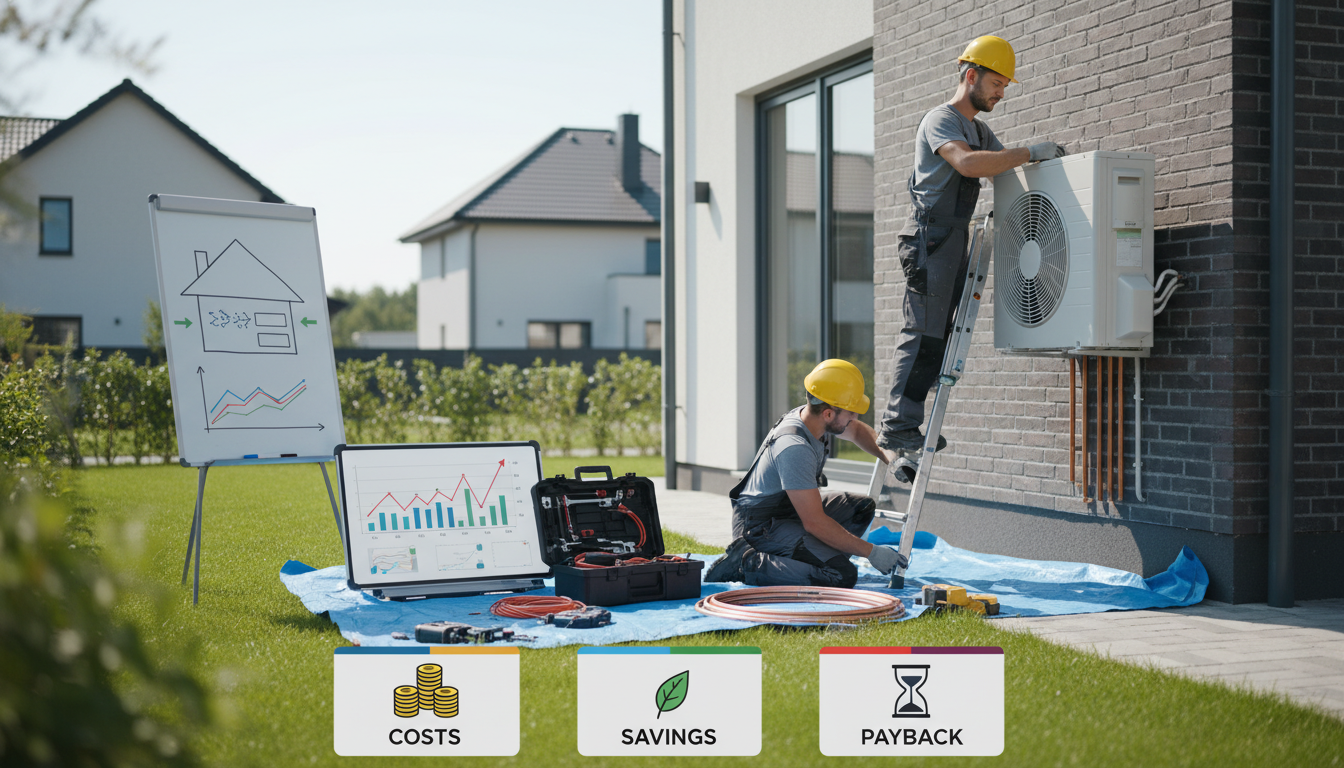 Editorial photograph for article about: Heat Pump Installation: The Complete Cost-Benefit Calculator for Every Home Type