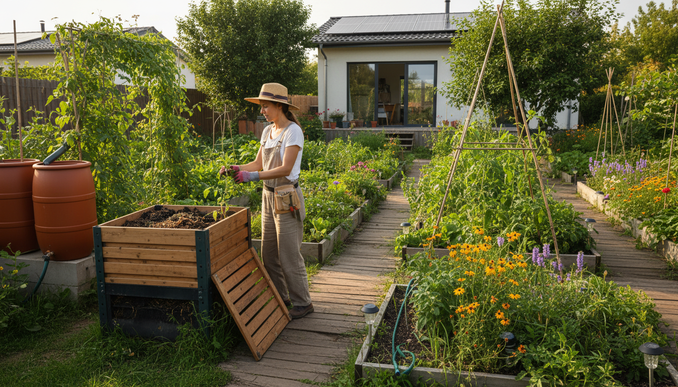 Editorial photograph for article about: How to Create a Sustainable Garden in Your Backyard in 2026