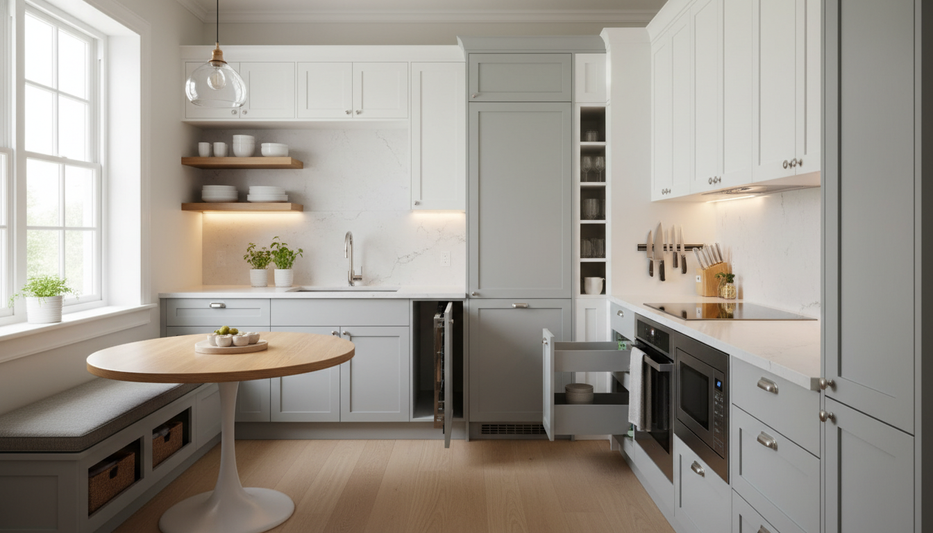 Editorial photograph for article about: Small Kitchen Remodel: Complete Guide to Maximizing Compact Spaces