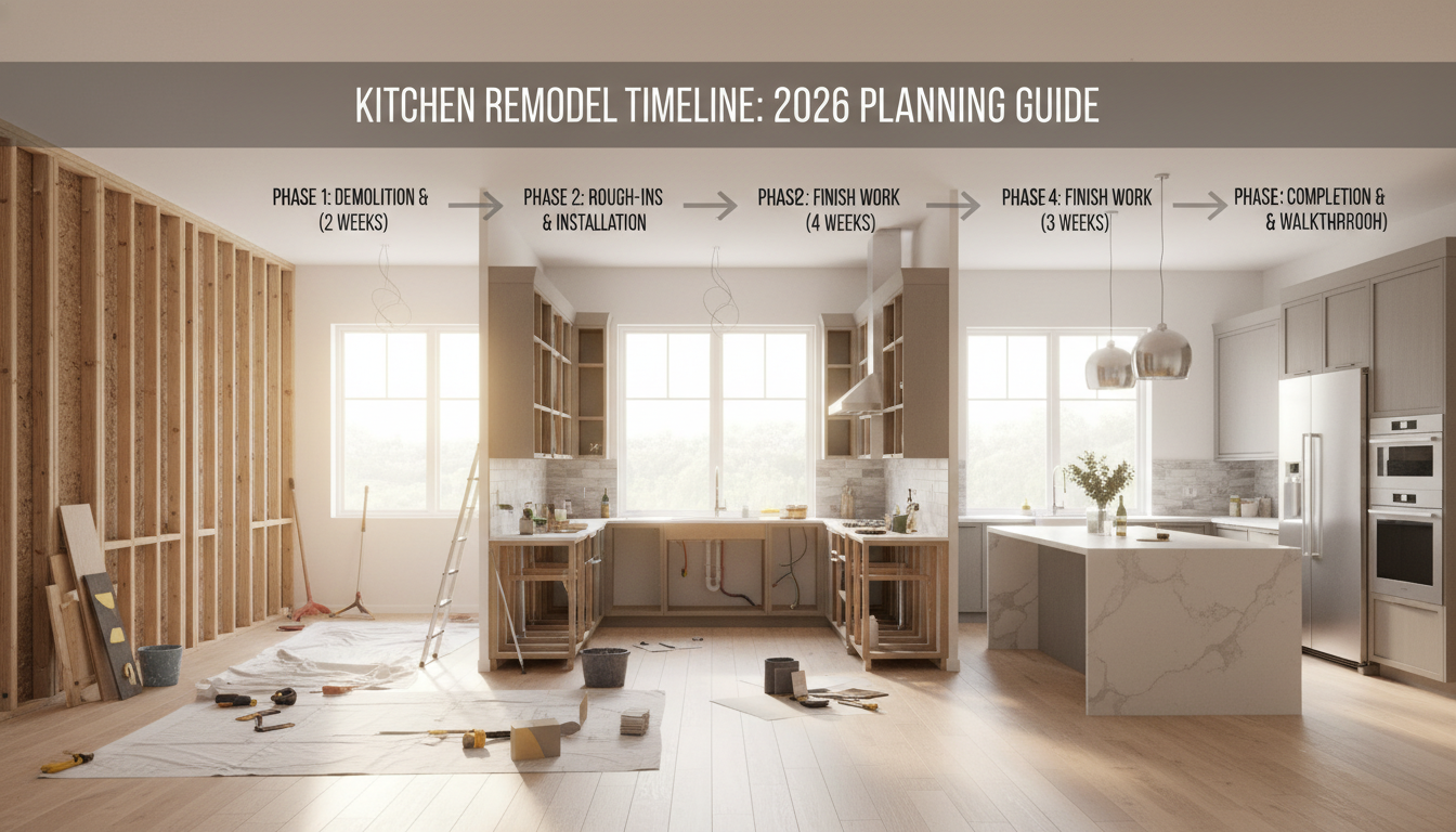Editorial photograph for article about: Kitchen Remodel Timeline: Your Complete Planning Guide for a Smooth Renovation