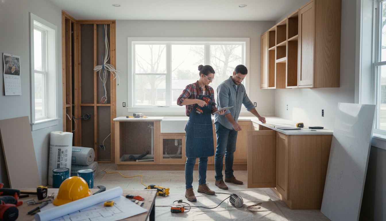 Editorial photograph for article about: Complete DIY Kitchen Remodel Guide: Transform Your Space with Confidence