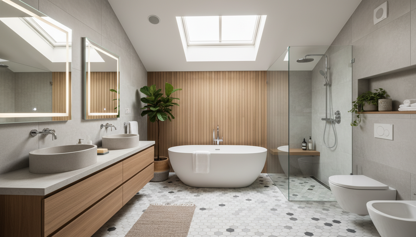 Editorial photograph for article about: Master Bathroom Renovation: Complete Guide to Planning, Costs, and Execution