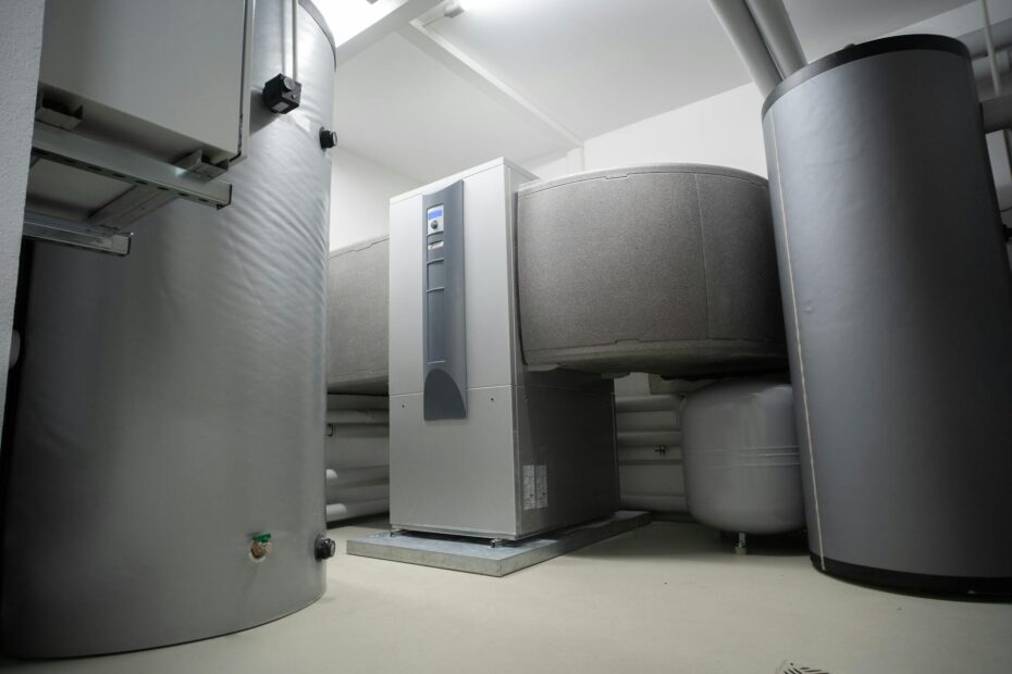 Efficient and innovative heat pump system in an indoor setting for advanced heating solutions. (Photo by alpha innotec on Pexels)